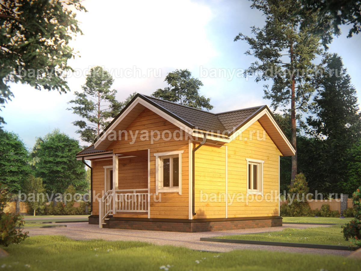 Баня из бруса 8x6 м Баня из бруса 8x6 м