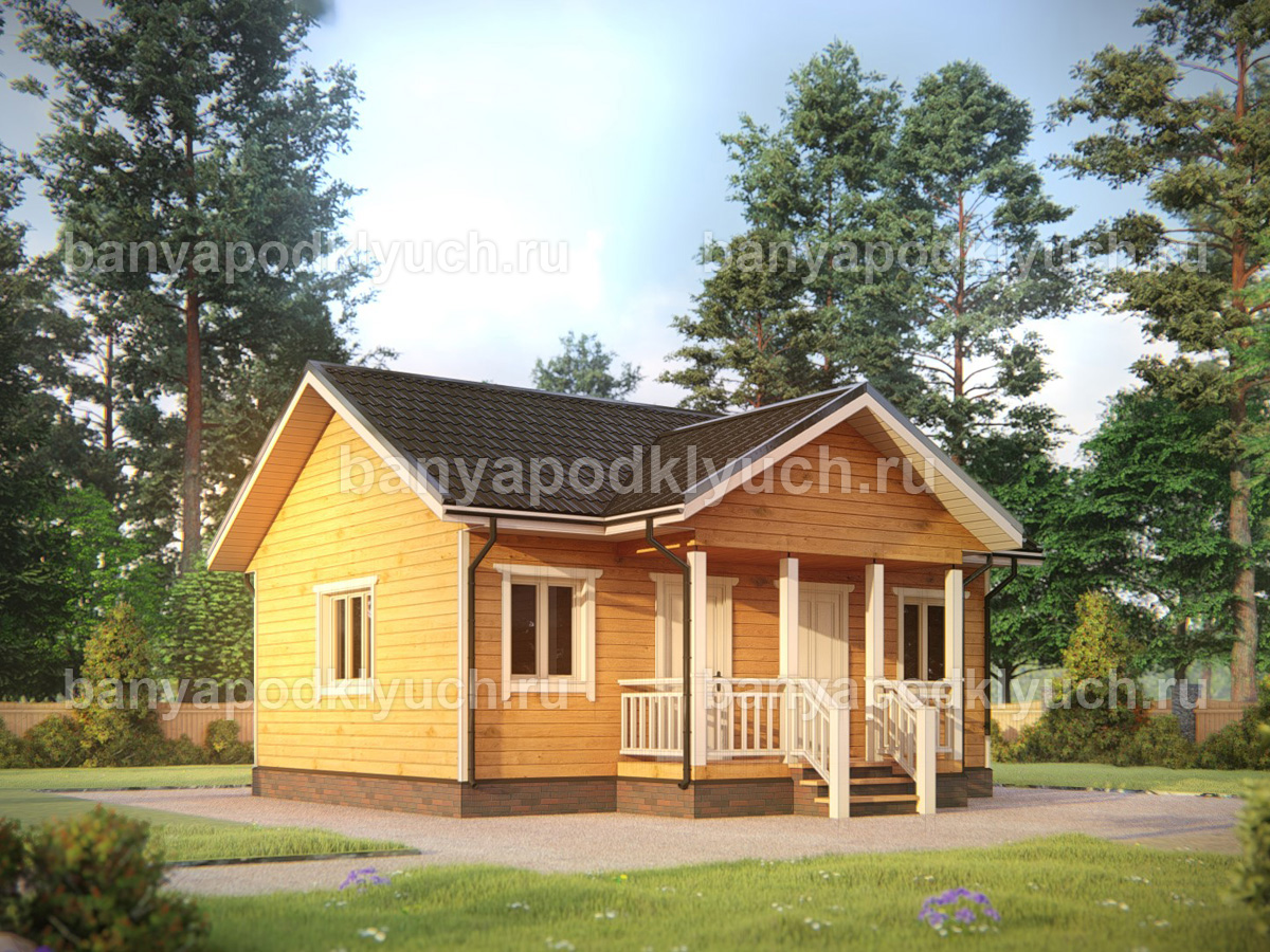 Баня из бруса 8x6 м Баня из бруса 8x6 м