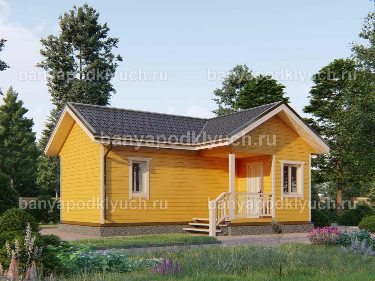 Каркасная баня 8x6 м Каркасная баня 8x6 м