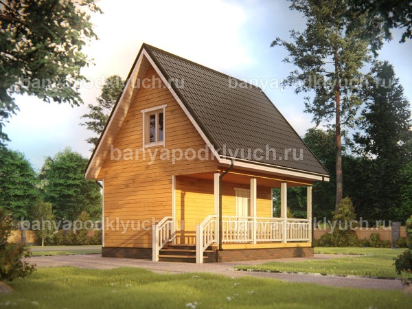 Баня из бруса 6 на 6 м